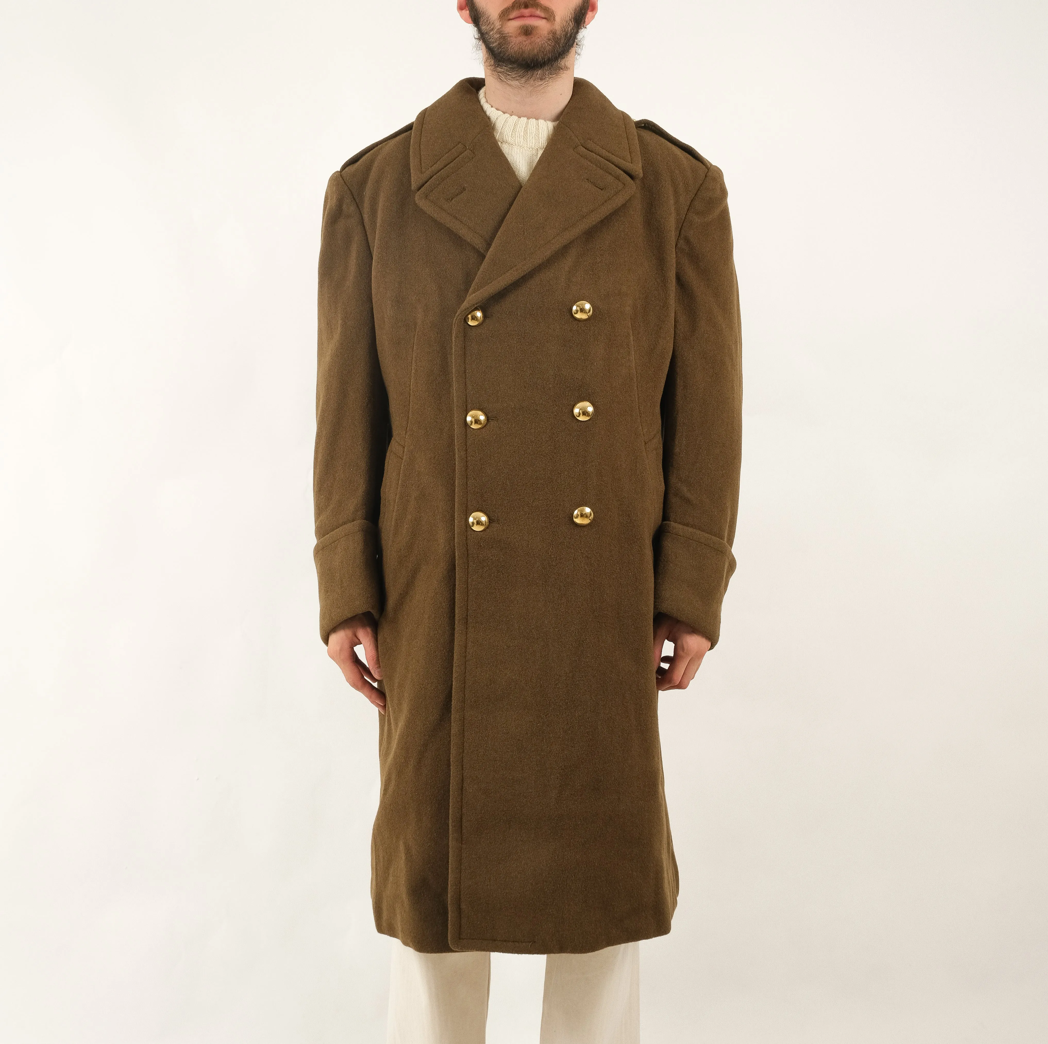 60S FRENCH ARMY WOOL COAT