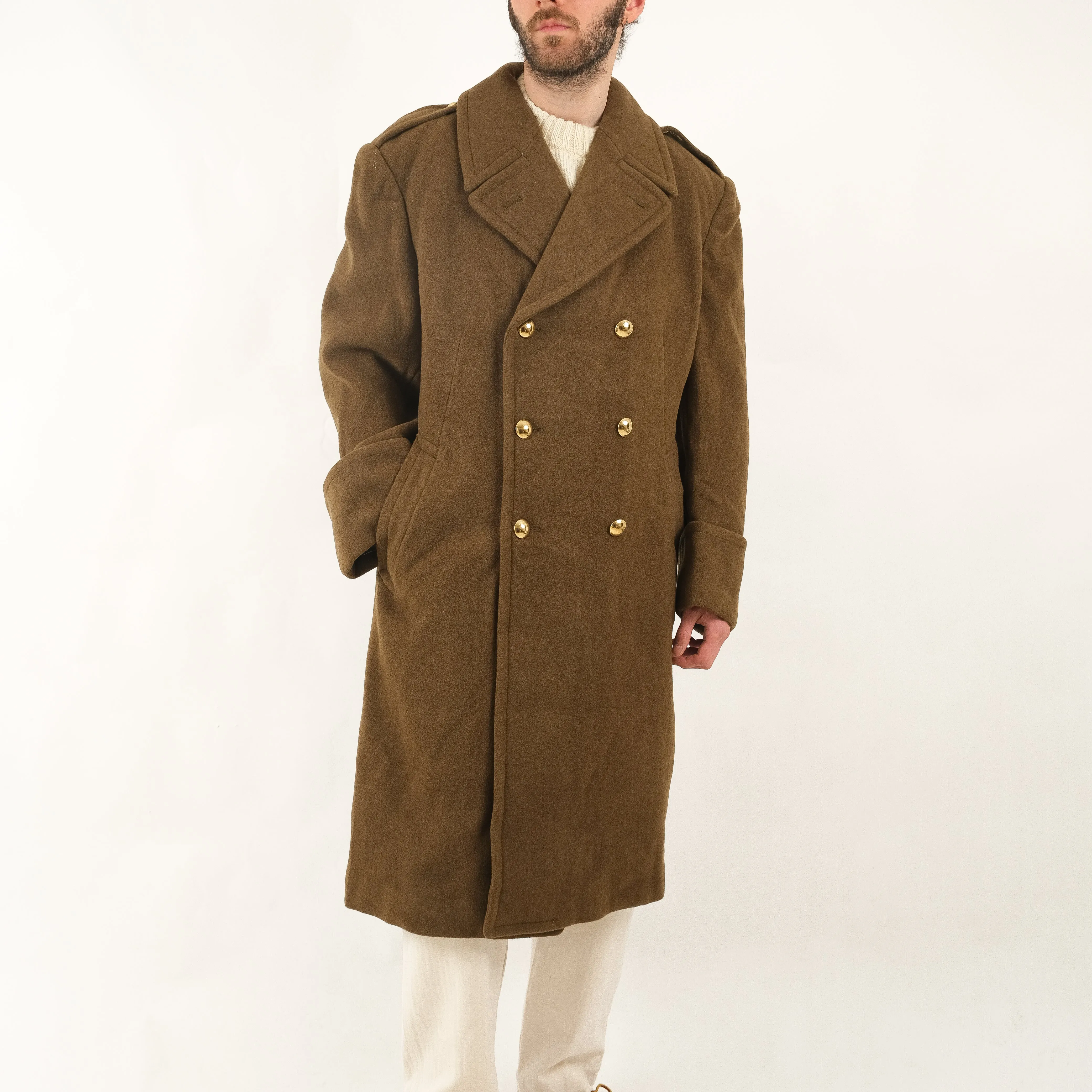 60S FRENCH ARMY WOOL COAT