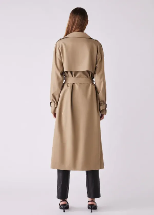 Avenue Trench Coat Driftwood