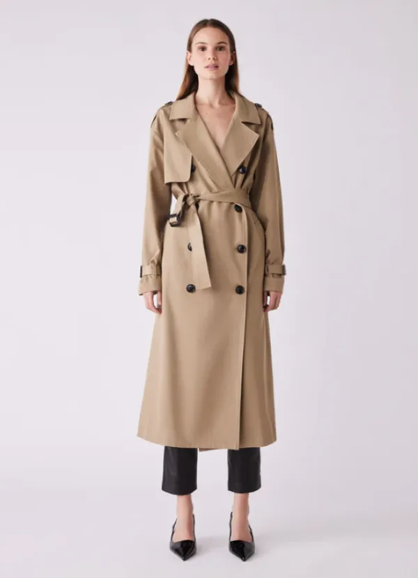 Avenue Trench Coat Driftwood