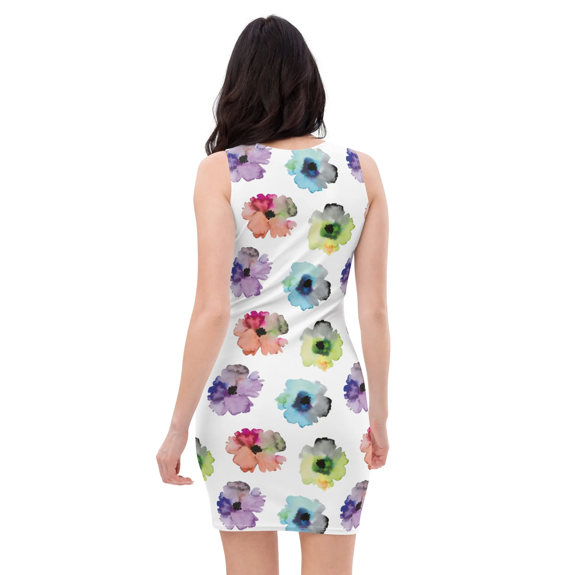 Bodycon Dress Patterns Flowers (Glamourange Luxury Bodycon Dresses Pattern for Women - 006)