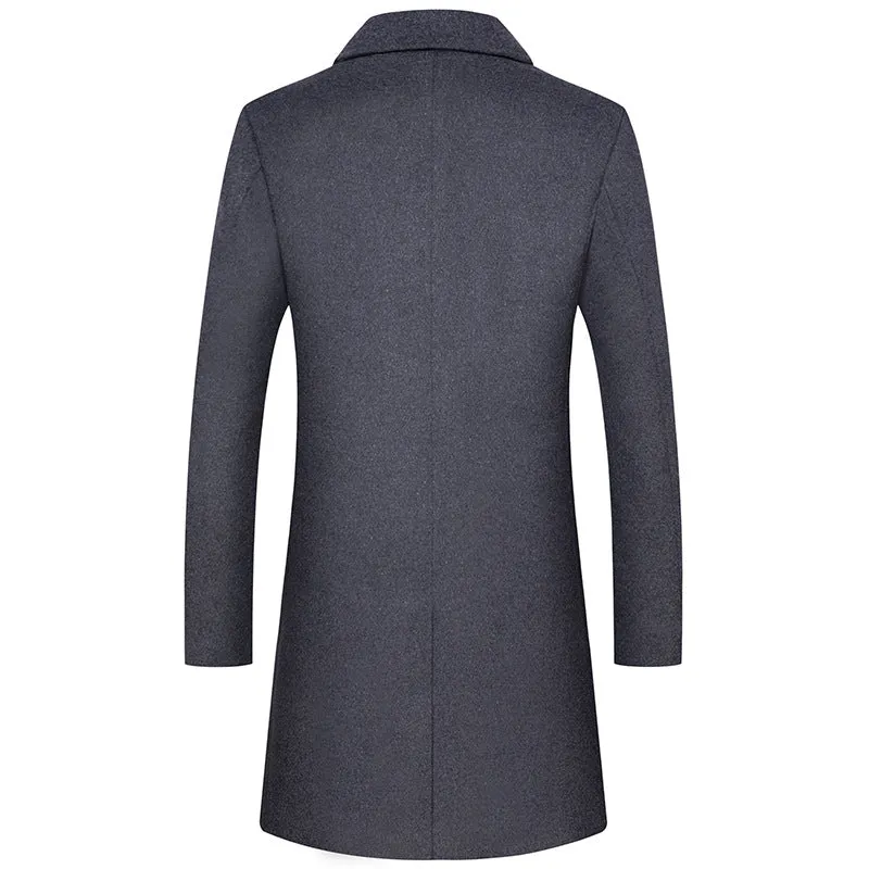 Business Thick Long Wool Coat