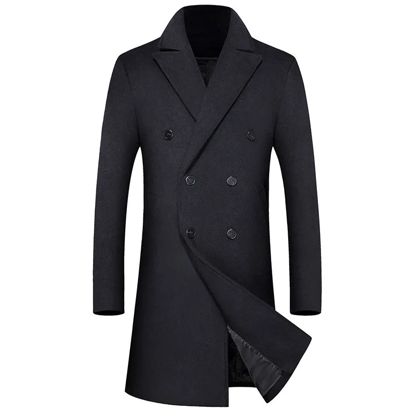 Business Thick Long Wool Coat