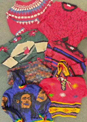 Crazy Prints Knitted Sweaters Unbranded