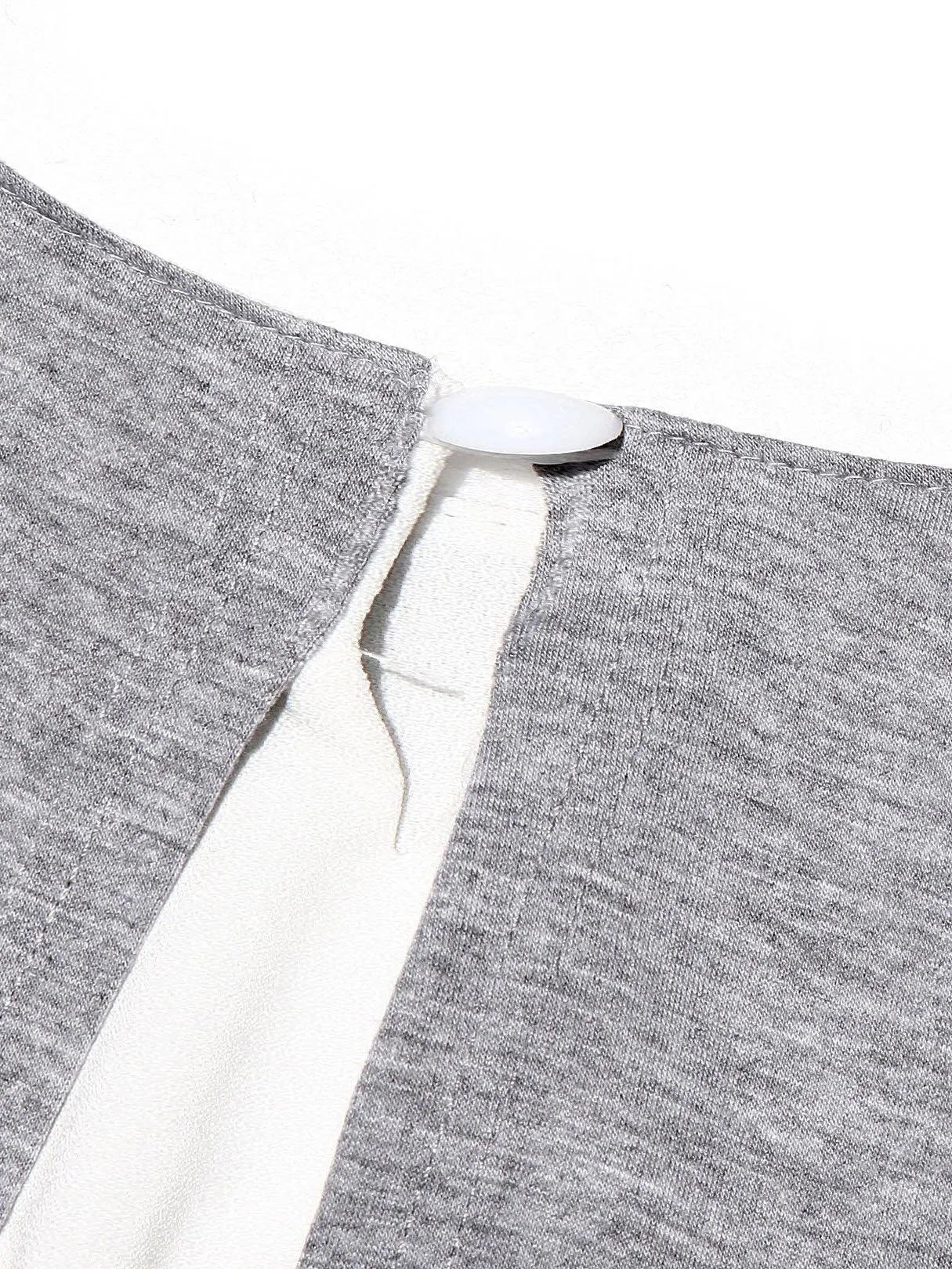 Custom Long Sleeve Grey Pleated Top