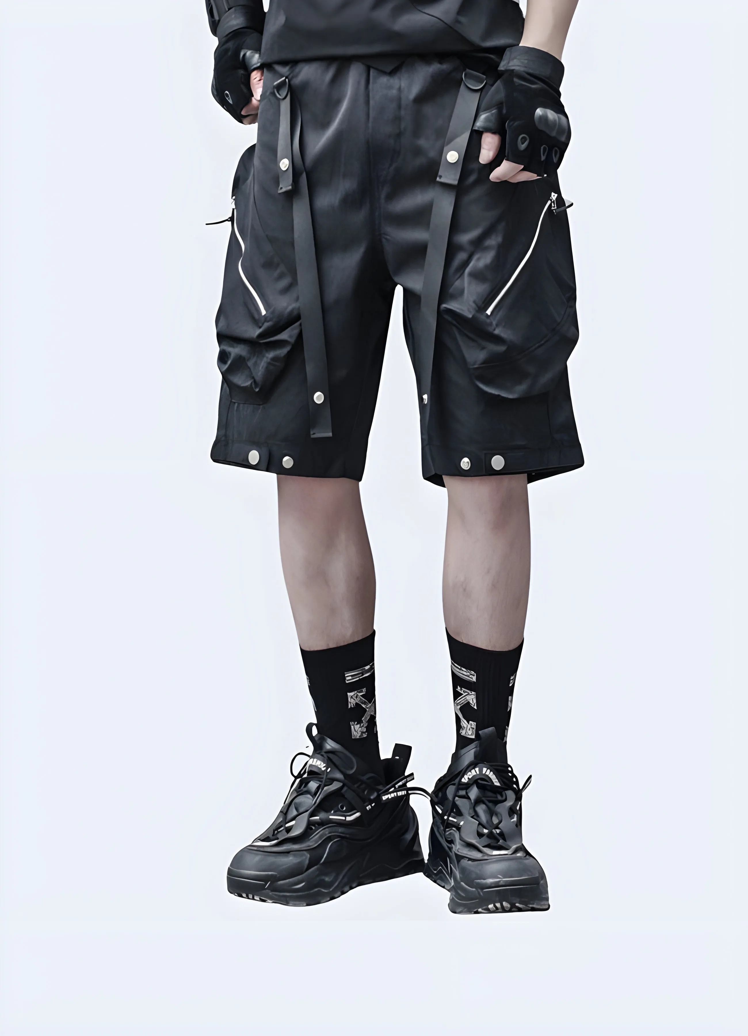 Darkwear Zipper Shorts