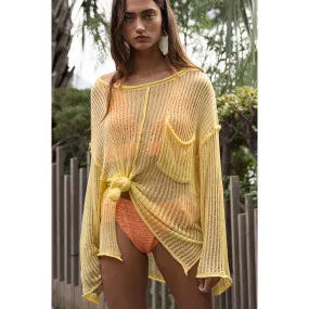 Fletcher See-Through Boat Neck Sweater