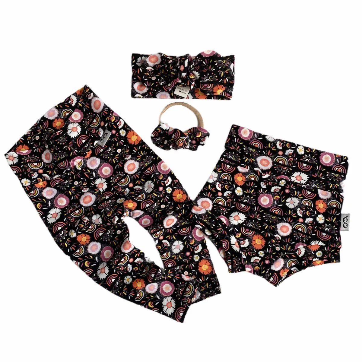 Flower Glory Leggings and/or Headbands