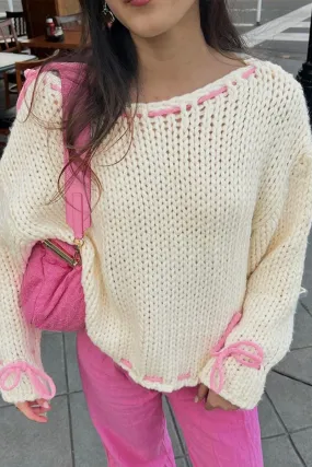 HWQ1081 Knit Crochet Sweater