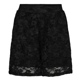 Isa lace shorts black