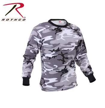 Long Sleeve Colored Camo T-Shirt