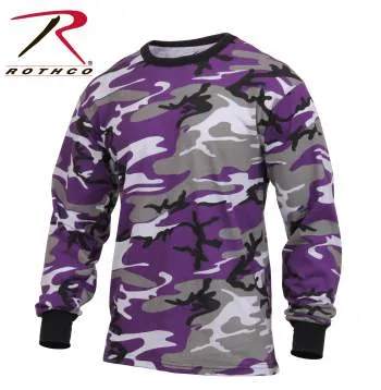 Long Sleeve Colored Camo T-Shirt