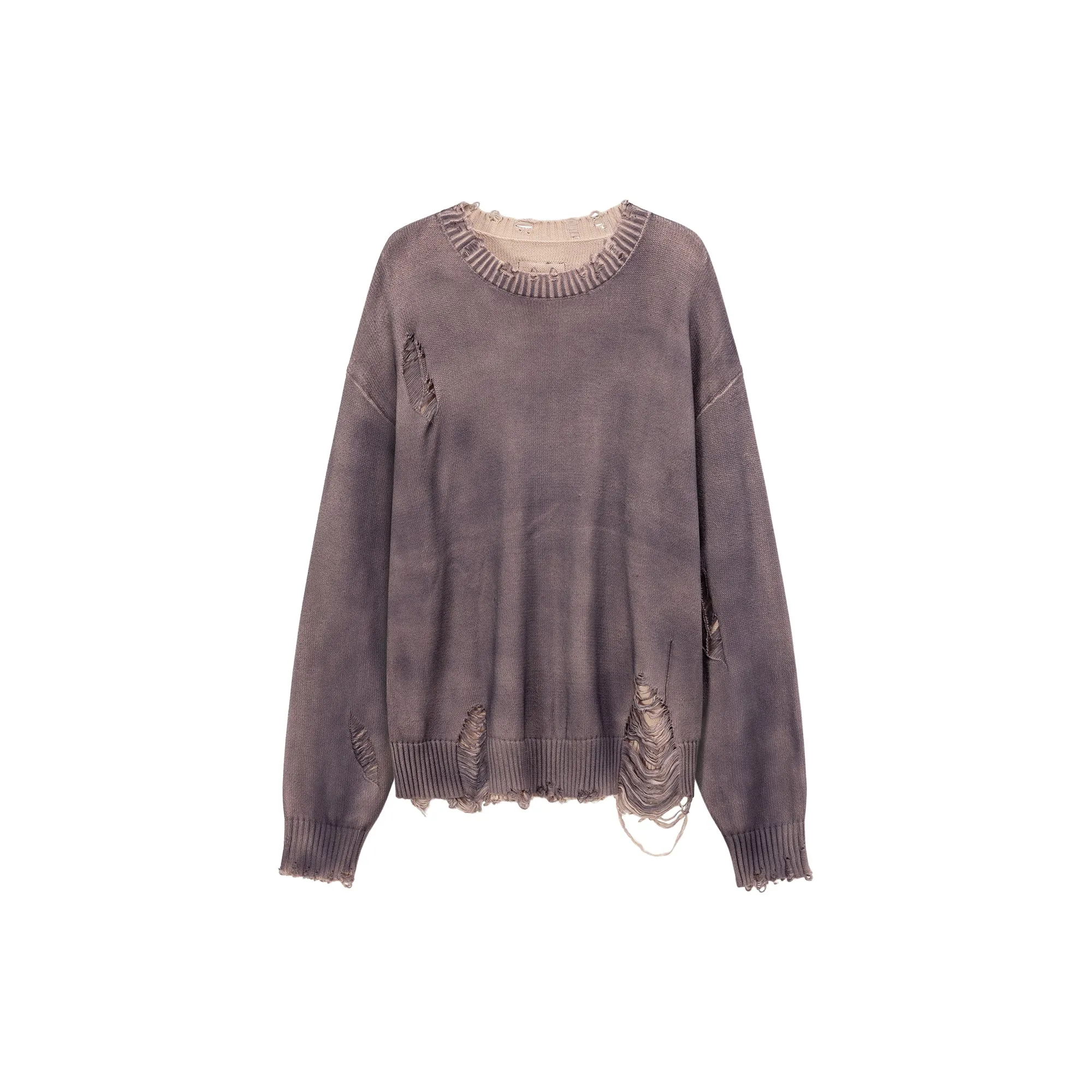 Loose Fit Knit Distressed Sweater