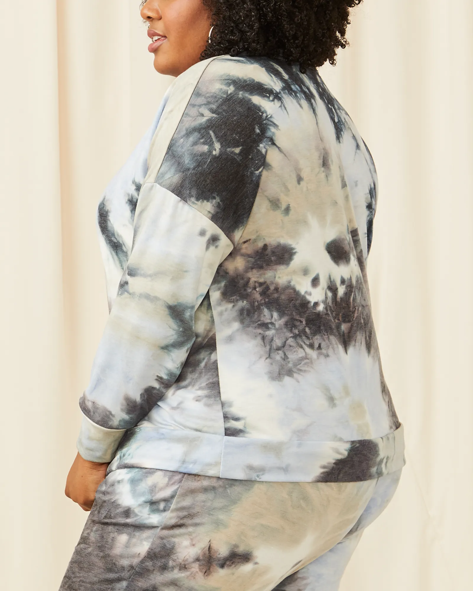 Maude Printed Sweatshirt | Light Grey