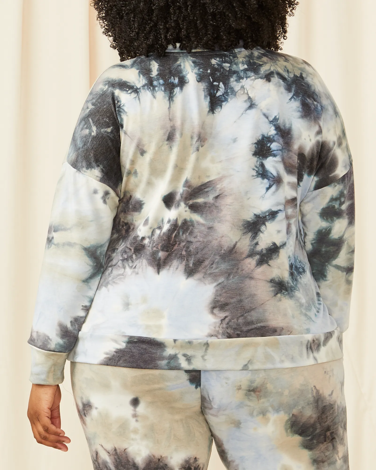 Maude Printed Sweatshirt | Light Grey