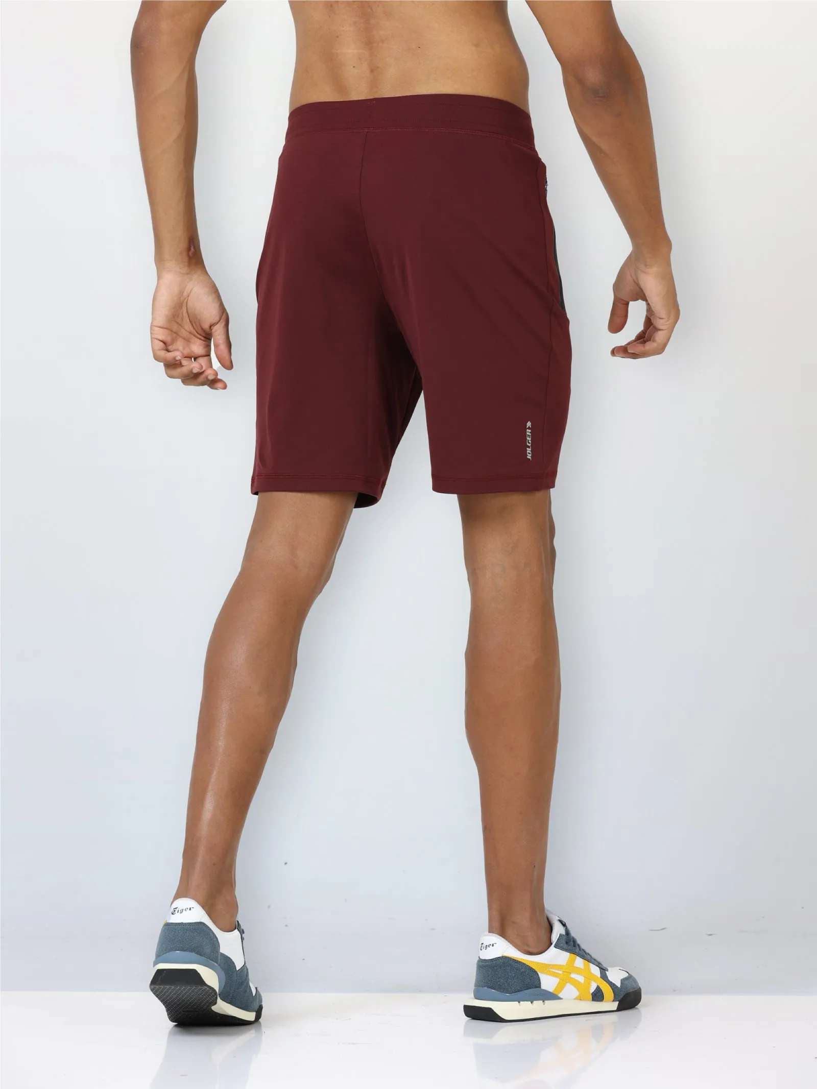 Men's Active Gym Shorts with Bonded  Zipper Pocket