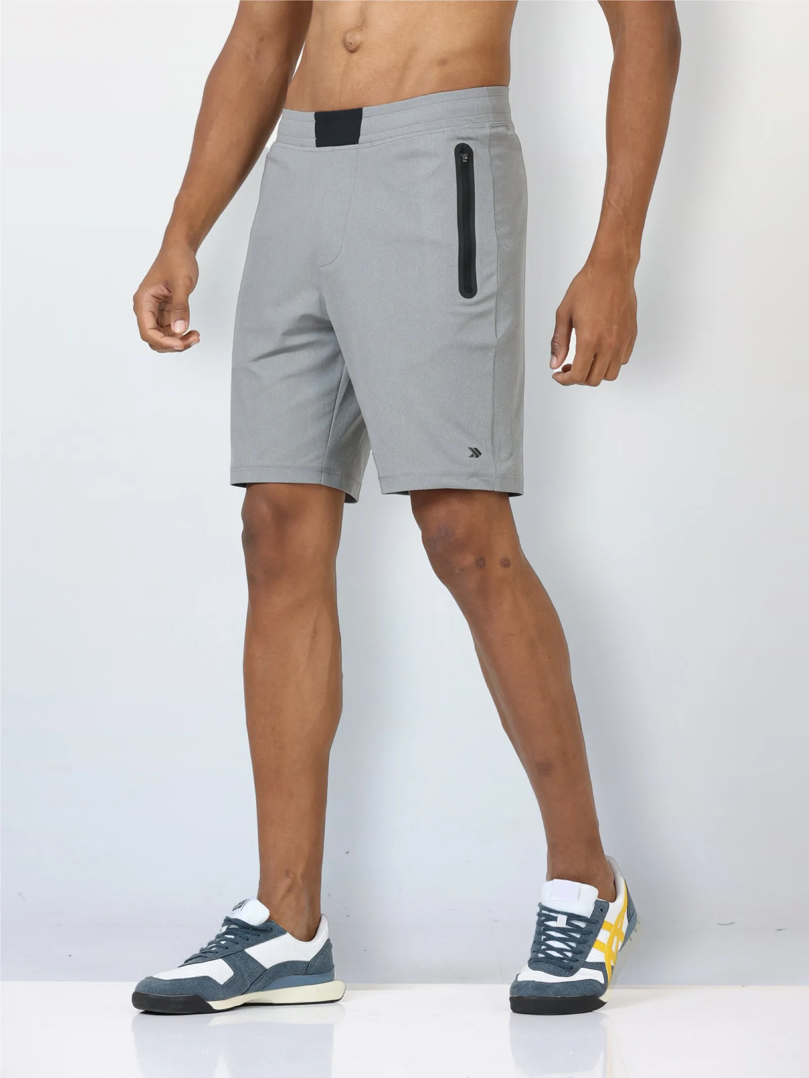 Men's Active Gym Shorts with Bonded  Zipper Pocket