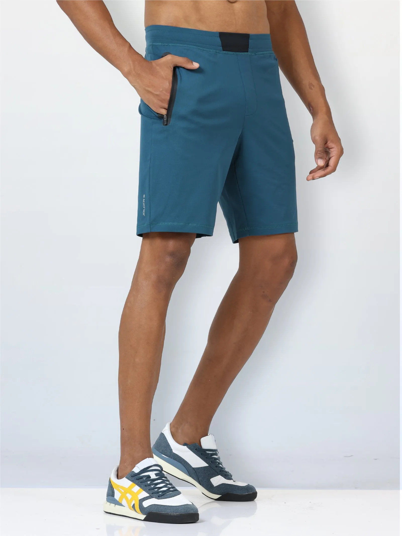 Men's Active Gym Shorts with Bonded  Zipper Pocket