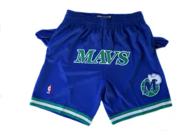 Mitchell & Ness Dallas Mavericks 1998-1999 "MAVS" Swingman Shorts