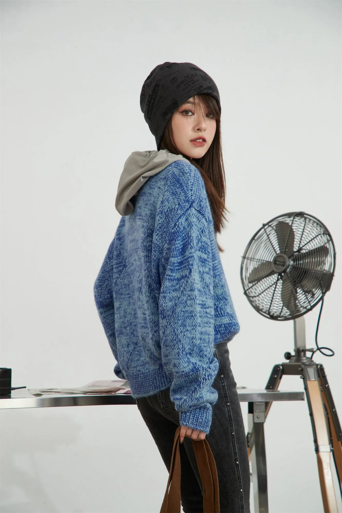 Noe Argyle Loose Fit Knit Sweater