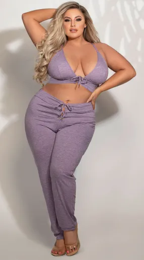 Plus Size Just A Tease Jogger Set