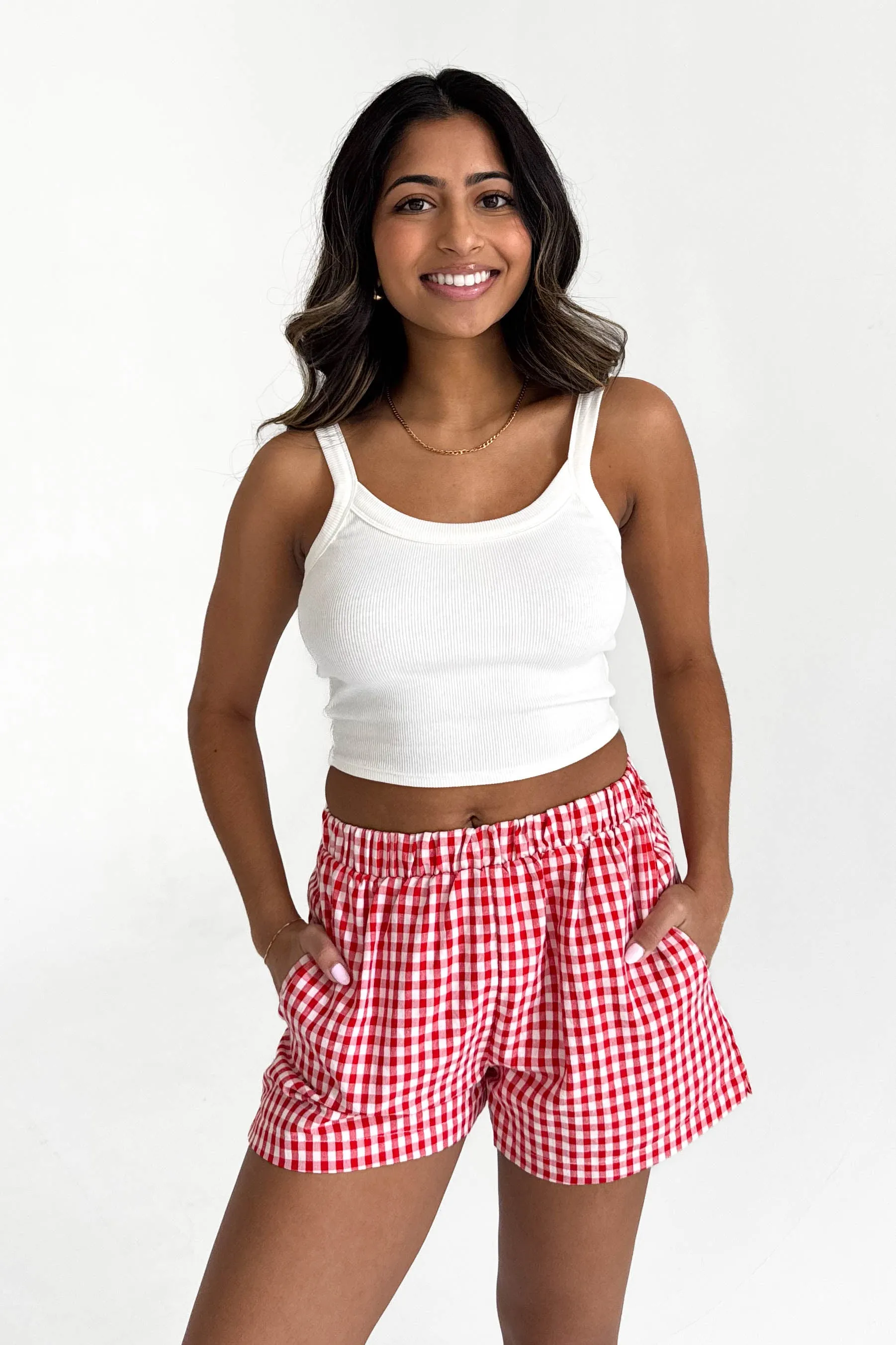 Poolside Shorts in Red