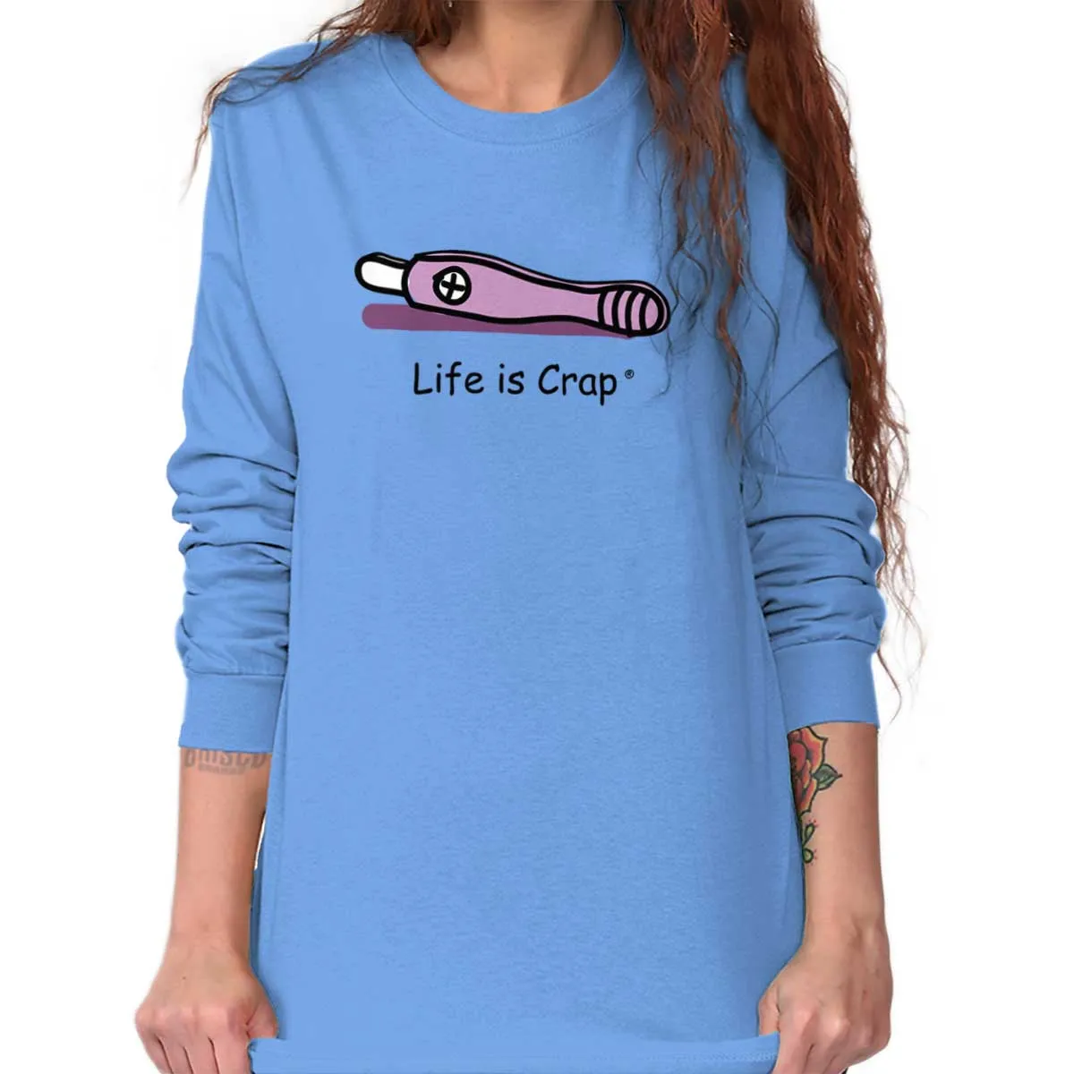 Pregnancy Test Long Sleeve Tee