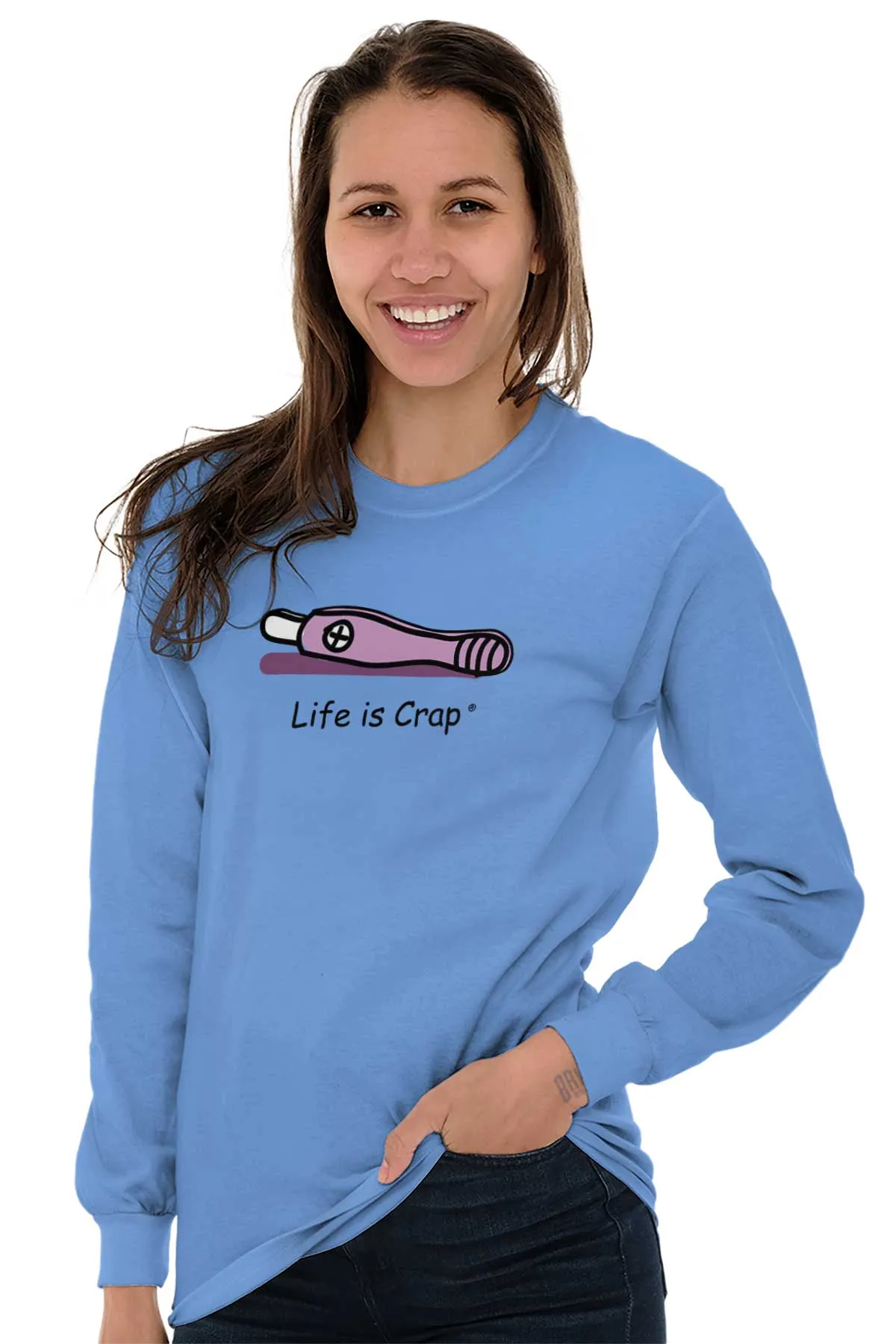 Pregnancy Test Long Sleeve Tee