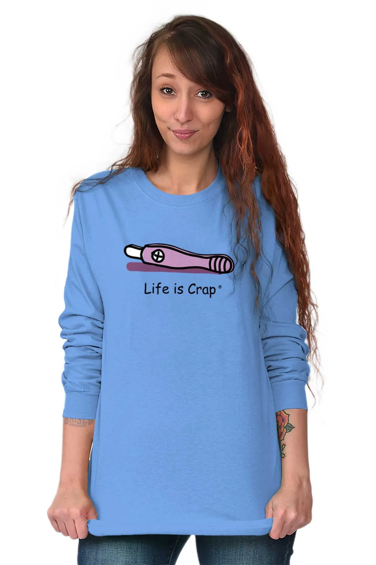 Pregnancy Test Long Sleeve Tee