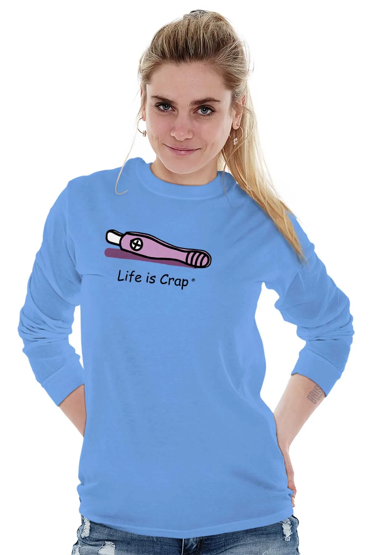 Pregnancy Test Long Sleeve Tee