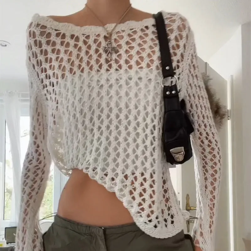 Women's Mesh Sexy Loose Slimming Hot Sweaters