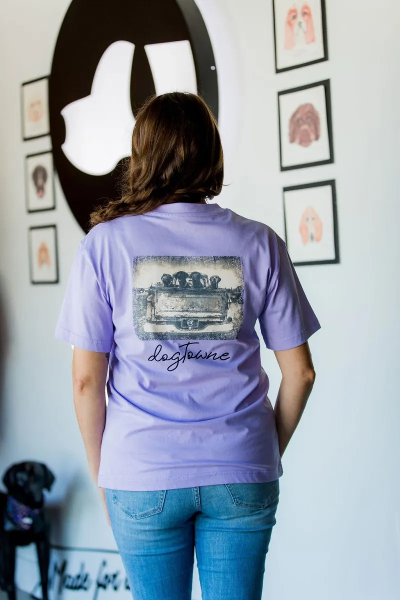 Women's Pastel SS Cotton Tee - Truck Dogs