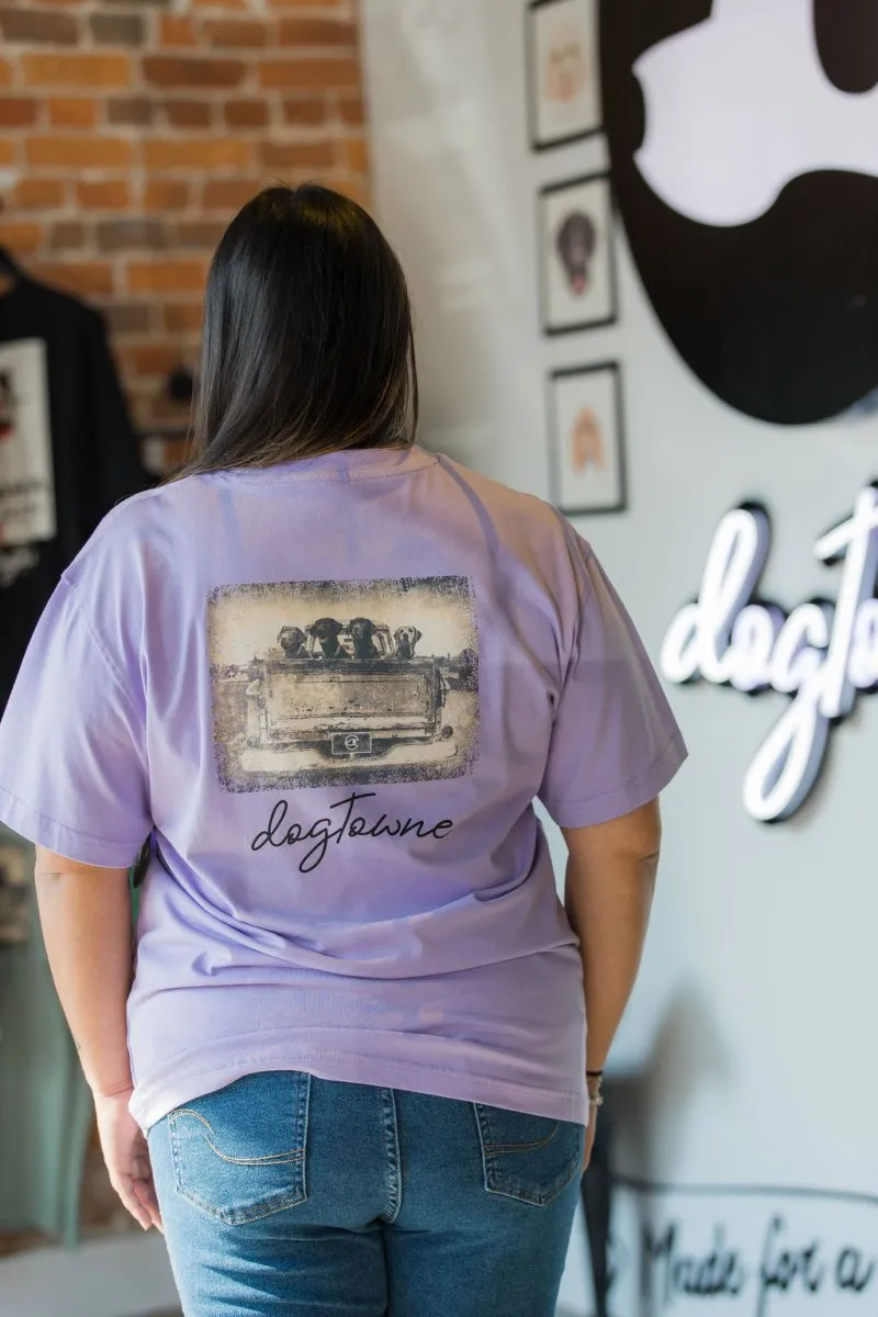 Women's Pastel SS Cotton Tee - Truck Dogs